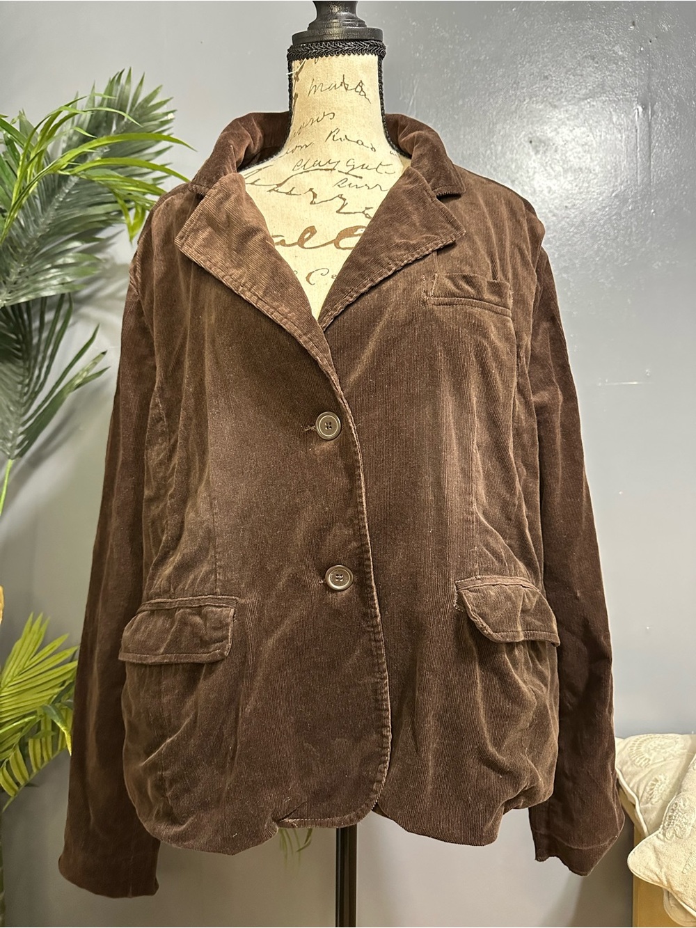 Duck Head Brown Corduroy Women's Blazer